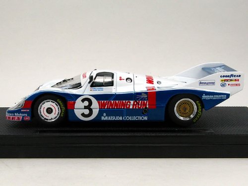 Ebro 1/43 Mazda Collection Porsche 956 Winning Run Wec Fuji 1983 White/Blue Finished Product- Japan Figure Store - #1 Bring To You The Best Japanese Goods