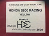 EBBRO 43934 Honda S800 Racing 1967 Suzuka 1000Km 1/43 Scale- Japan Figure Store - #1 Bring To You The Best Japanese Goods