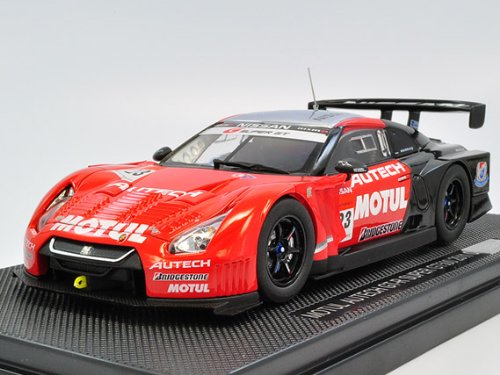 Ebbro 44534 Motul Autech Gt-R Super Gt500 2011 Okayama Test (Red/Black) 1/43 Scale Car- Japan Figure Store - #1 Bring To You The Best Japanese Goods