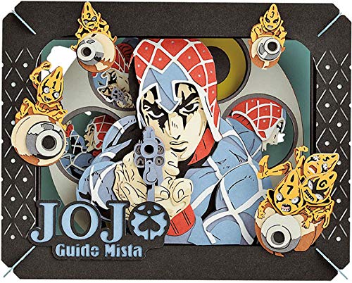 Ensky Paper Theater Jojo's Bizarre Adventure Golden Wind Guido Mista Papercraft Kit- Japan Figure Store - #1 Bring To You The Best Japanese Goods