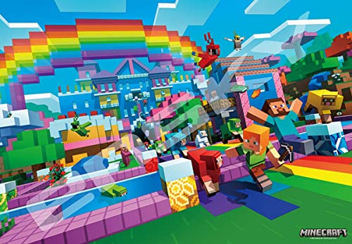 Ensky Minecraft 1000T-308 World Of Color 1000 Piece Jigsaw Puzzle- Japan Figure Store - #1 Bring To You The Best Japanese Goods