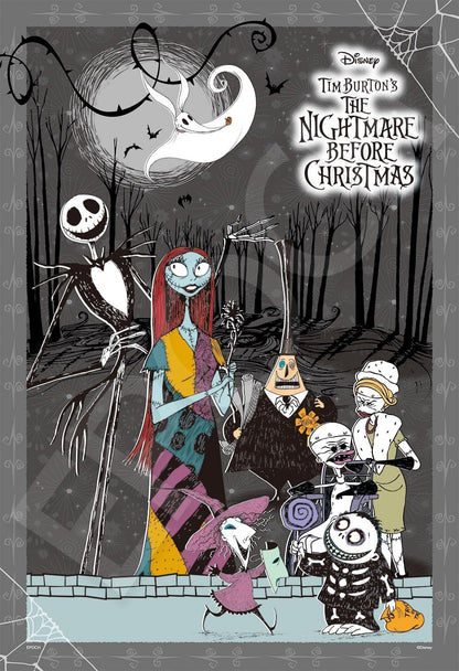 Epoch 300pc Disney Nightmare Before Xmas Puzzle Deco Collage 26x3- Japan Figure Store - #1 Bring To You The Best Japanese Goods