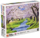 Epoch 300-Piece Cherry Blossom Kannonji River Puzzle Japan Fukushima Scenery 26x38cm with Glue and Spatula- Japan Figure Store - #1 Bring To You The Best Japanese Goods
