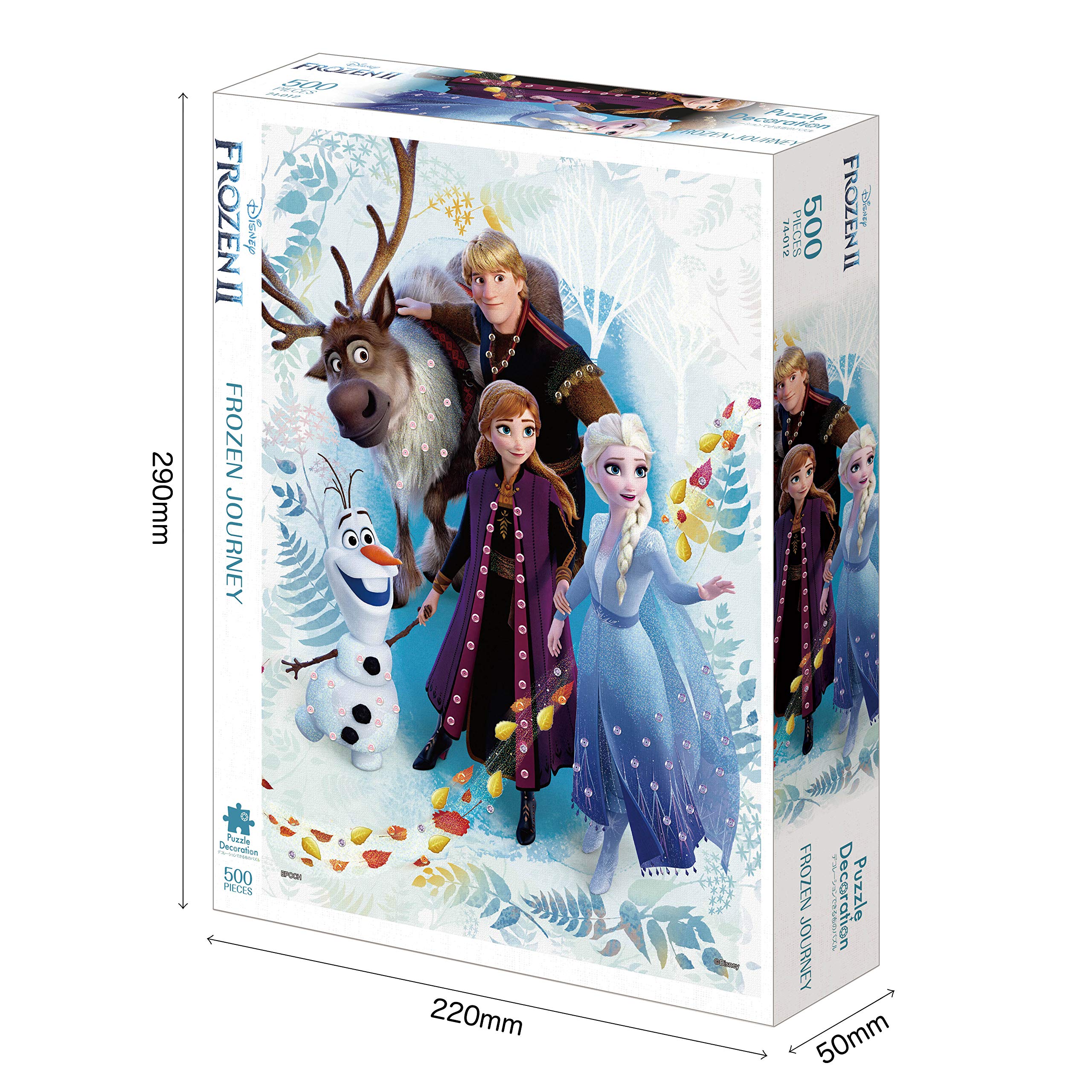 Epoch 500pc Disney Frozen Journey Jigsaw Puzzle (38x53cm)- Japan Figure Store - #1 Bring To You The Best Japanese Goods