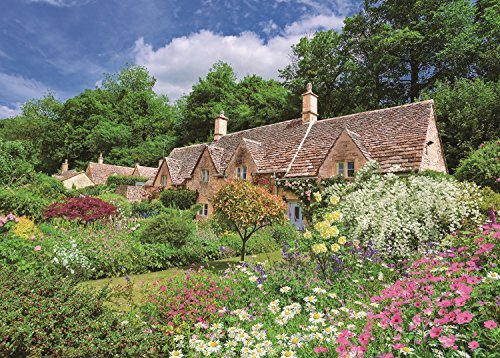 Epoch 500-Piece Jigsaw Puzzle - Beautiful Gardens Flower Colored Cotswolds with Accessories 05-112- Japan Figure Store - #1 Bring To You The Best Japanese Goods