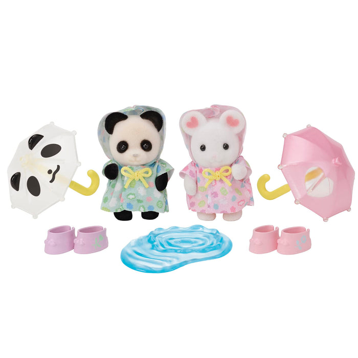 Epoch Sylvanian Families Dollhouse: Rain Play Nakayoshi Baby Set S-74 for 3 Years and Up- Japan Figure Store - #1 Bring To You The Best Japanese Goods