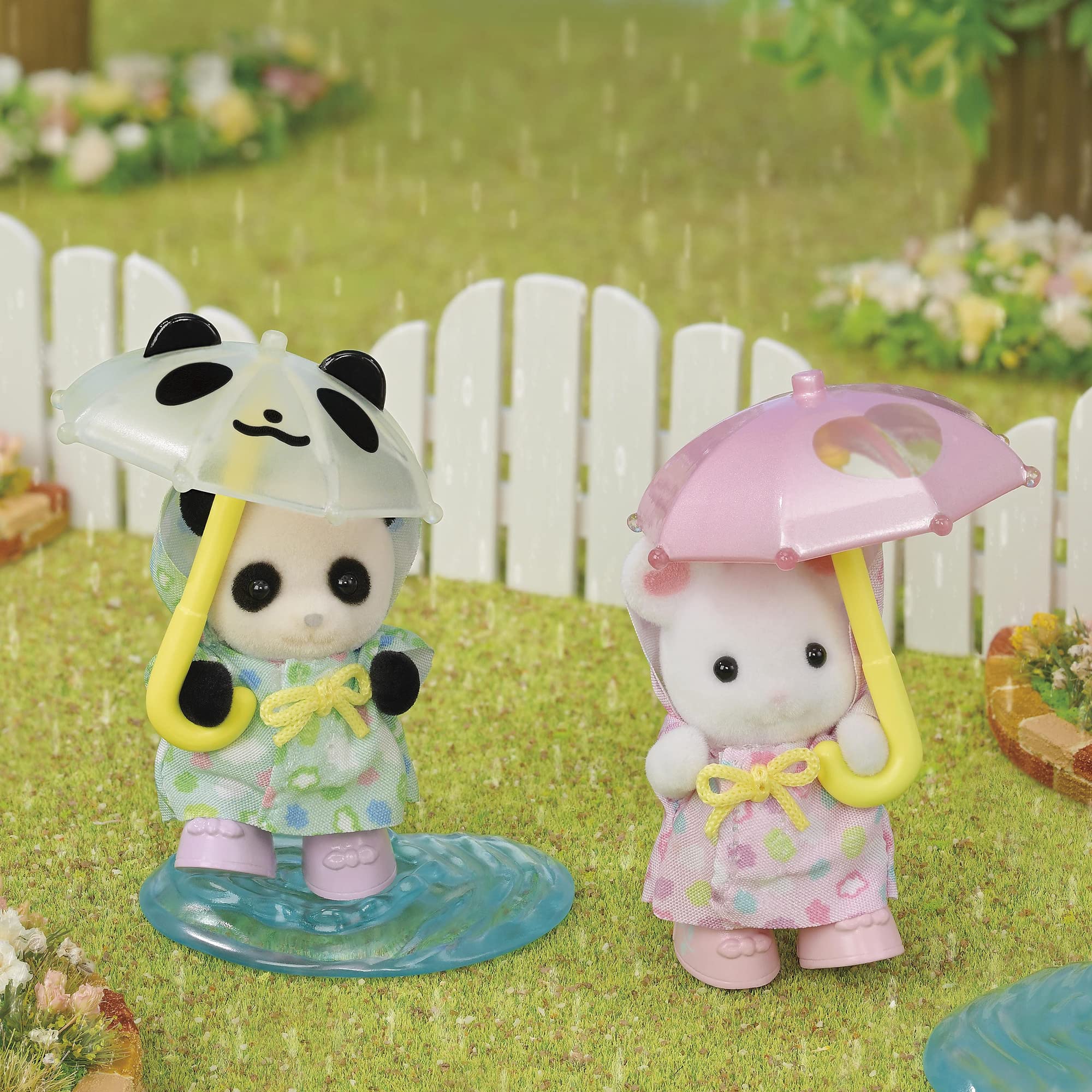 Epoch Sylvanian Families Dollhouse: Rain Play Nakayoshi Baby Set S-74 for 3 Years and Up- Japan Figure Store - #1 Bring To You The Best Japanese Goods