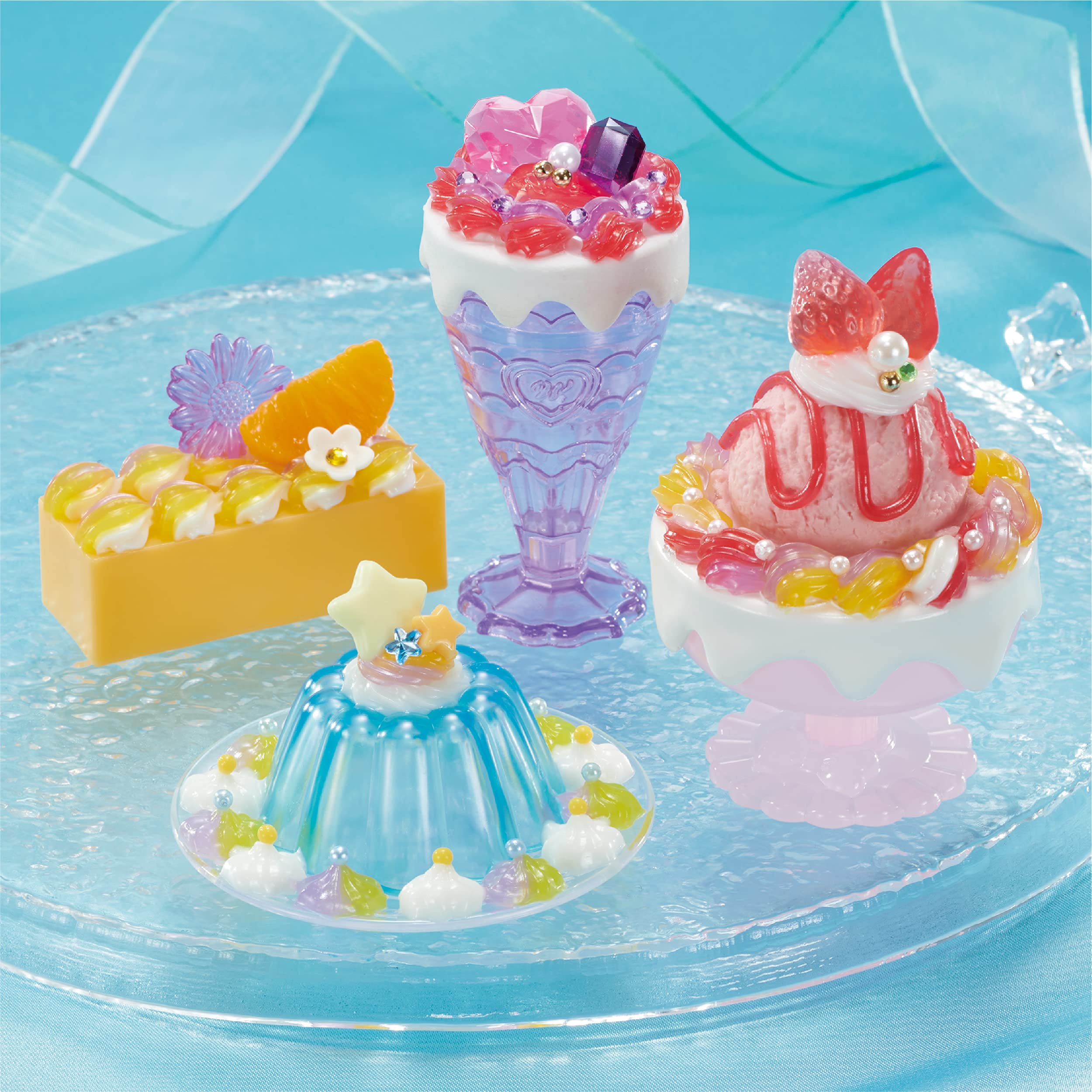 Epoch W-142 White Whip Ru Tomei Cream Parfait Sweets Set- Japan Figure Store - #1 Bring To You The Best Japanese Goods