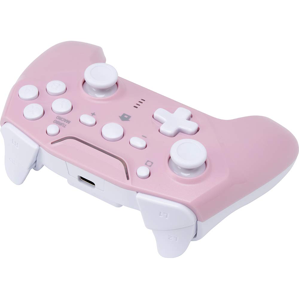 Cyber Gadget Wireless Gyro Controller - Switch Pink X White Fire/Rear Button- Japan Figure Store - #1 Bring To You The Best Japanese Goods