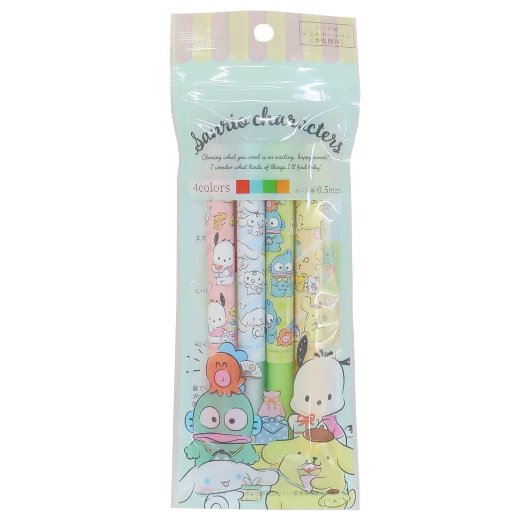 Eye Planning Sanrio Characters Gel Pen 4 Pack Blue Team Japan K6492B- Japan Figure Store - #1 Bring To You The Best Japanese Goods
