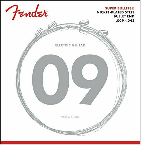 Fender Super Bullets Electric Guitar String 009-042 3250 Light 6 Pieces 1 Set - Japan Figure