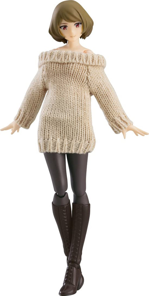 Max Factory Figma Female Body Chiaki Figure With Off-Shoulder Sweater Dress Chiaki PVC Figure- Japan Figure Store - #1 Bring To You The Best Japanese Goods