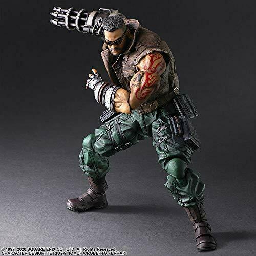 Final Fantasy Vii Remake Play Arts Kai Barret Wallace Version 2 Figure- Japan Figure Store - #1 Bring To You The Best Japanese Goods