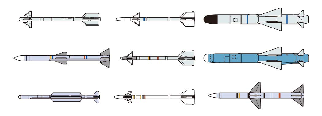 FINE MOLDS 1/72 Jasdf Missiles Set Plastic Model- Japan Figure Store - #1 Bring To You The Best Japanese Goods