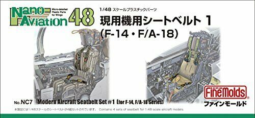 Fine Molds Nc7 Aircraft Seatbelt Set 1 1/48 Harness For F-14 & F/a-18- Japan Figure Store - #1 Bring To You The Best Japanese Goods