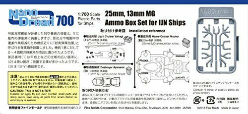 Fine Molds Wa30 Ammunition Depot Set For 25mm/13mm Machine Gun Model Kit- Japan Figure Store - #1 Bring To You The Best Japanese Goods