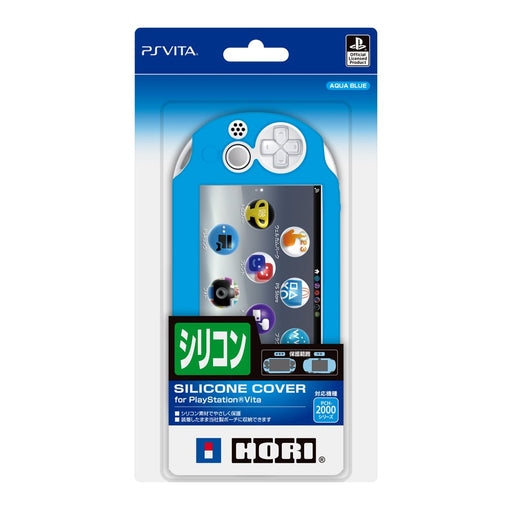 HORI New Silicon Cover For Playstation Vita Pch-2000 Aqua Blue- Japan Figure Store - #1 Bring To You The Best Japanese Goods