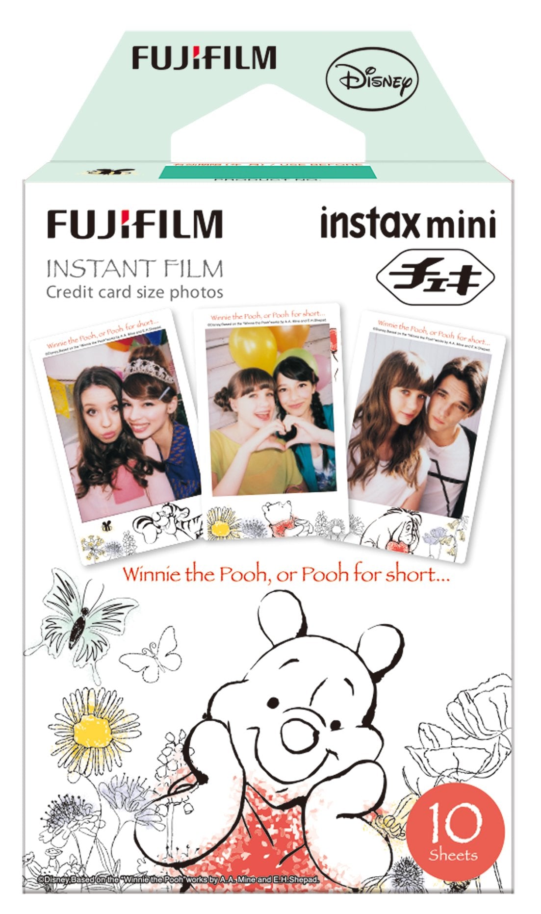Instax Mini Pooh Ww1 Instant Camera Cheki Film 10 Sheets (Japan) - Winnie The Pooh- Japan Figure Store - #1 Bring To You The Best Japanese Goods