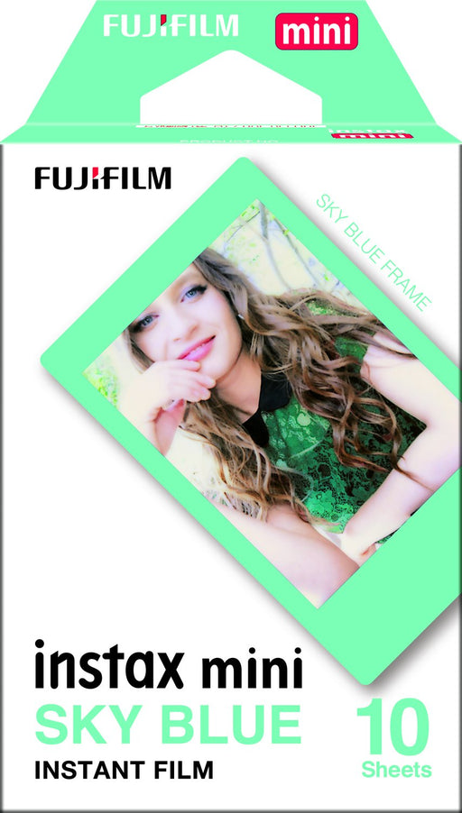 Instax Mini Sky Blue Cheki Film 10 Sheets With Blue Frame From Japan- Japan Figure Store - #1 Bring To You The Best Japanese Goods