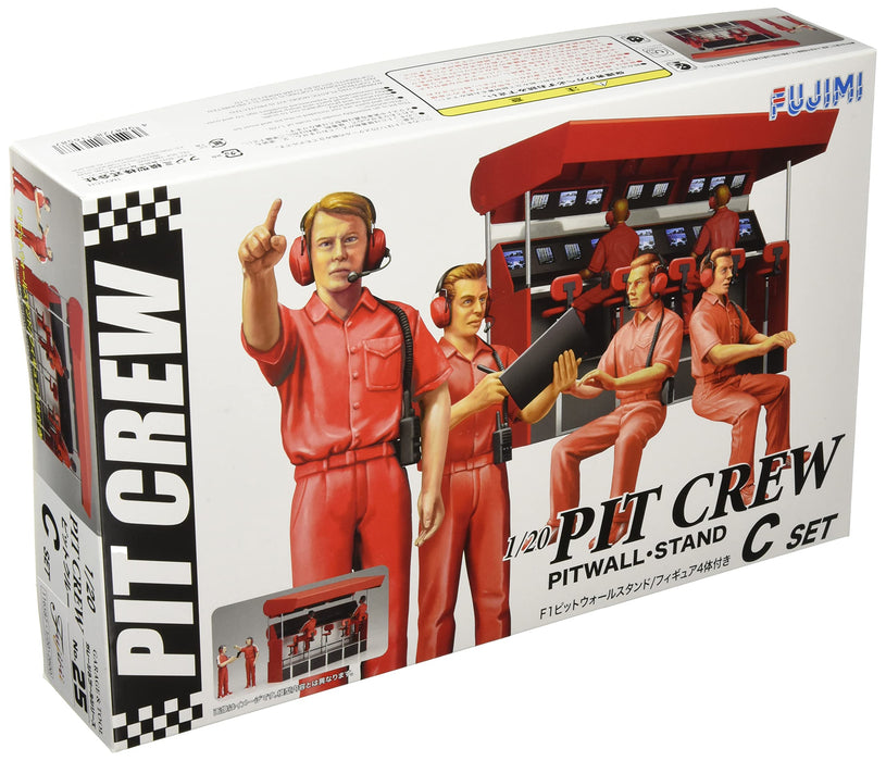 FUJIMI Garage & Tool Series 1/20 Pit Crew Set C Pitwall Stand Plastic Model- Japan Figure Store - #1 Bring To You The Best Japanese Goods