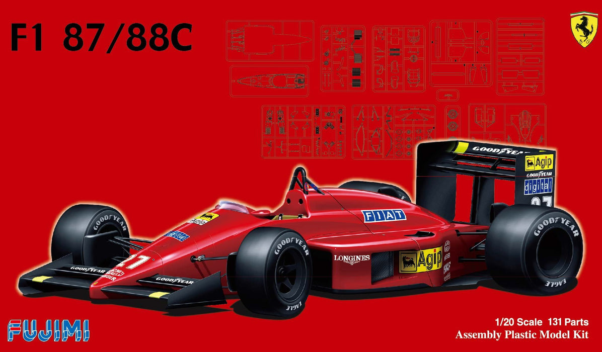 Fujimi Gp06 F1 Ferrari F1-87 / 88C Japan/ Italy Gp 1/20 Japanese Racing Car Kit- Japan Figure Store - #1 Bring To You The Best Japanese Goods