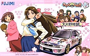 FUJIMI Cd25 Subaru Impreza Wrx Sti Taishou Baseball Girls 1/24 Scale Kit- Japan Figure Store - #1 Bring To You The Best Japanese Goods