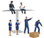 FUJIMI Gt34 Bus Tour Conductor & Bus Driver, Truck Driver & Workers Figure Set 1/32 Scale Kit- Japan Figure Store - #1 Bring To You The Best Japanese Goods