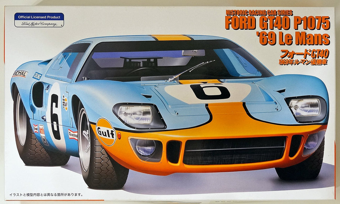 FUJIMI Hr12 Ford Gt40 P1075 1969 Le Mans Winner 1/24 Scale Kit- Japan Figure Store - #1 Bring To You The Best Japanese Goods