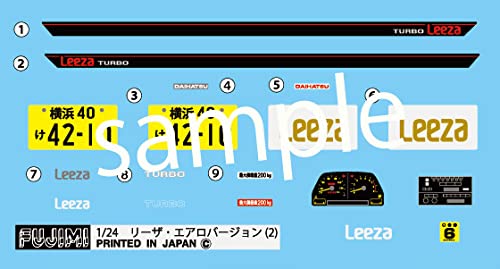 FUJIMI Inch Up 1/24 No. 149 Daihatsu Leeza Z Turbo Aero Plastic Model- Japan Figure Store - #1 Bring To You The Best Japanese Goods