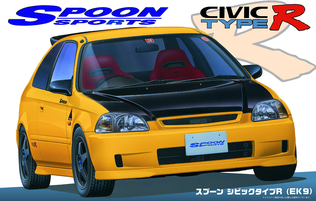 Fujimi Inch Up 1/24 No. 280 Spoon Civic Type R Ek9 Japanese Scale Car Model Kit- Japan Figure Store - #1 Bring To You The Best Japanese Goods