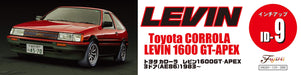 Fujimi Inch Up 1/24 No.9 Toyota Corolla Levin 1600 83 Japanese Pre-Painted Car Model- Japan Figure Store - #1 Bring To You The Best Japanese Goods