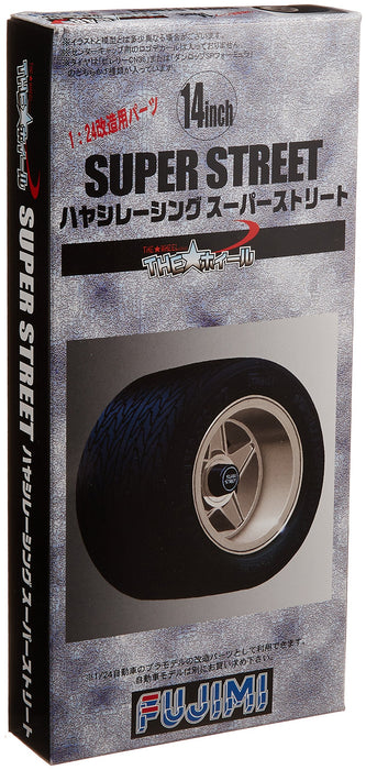 Fujimi Tw48 Hayashi Racing Super Street Wheel & Tire Set 14 Inch 1/24 Scale Car Wheels- Japan Figure Store - #1 Bring To You The Best Japanese Goods