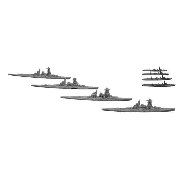 Fujimi Model 1/3000 Collectable Warship Series No.1 Battleship Kongo Hiei Haruna Kirishima / Destroyer Shiratsuyu Type 4 Ships Set Plastic Model Warship 1- Japan Figure Store - #1 Bring To You The Best Japanese Goods