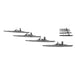 Fujimi Model 1/3000 Collectable Warship Series No.1 Battleship Kongo Hiei Haruna Kirishima / Destroyer Shiratsuyu Type 4 Ships Set Plastic Model Warship 1- Japan Figure Store - #1 Bring To You The Best Japanese Goods