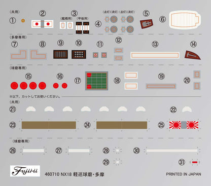 Fujimi Model 1/700 Ship Next Series No.18 Japanese Navy Light Cruiser Tama Showa 19/Sho Ichigo Operation Ship Nx18- Japan Figure Store - #1 Bring To You The Best Japanese Goods