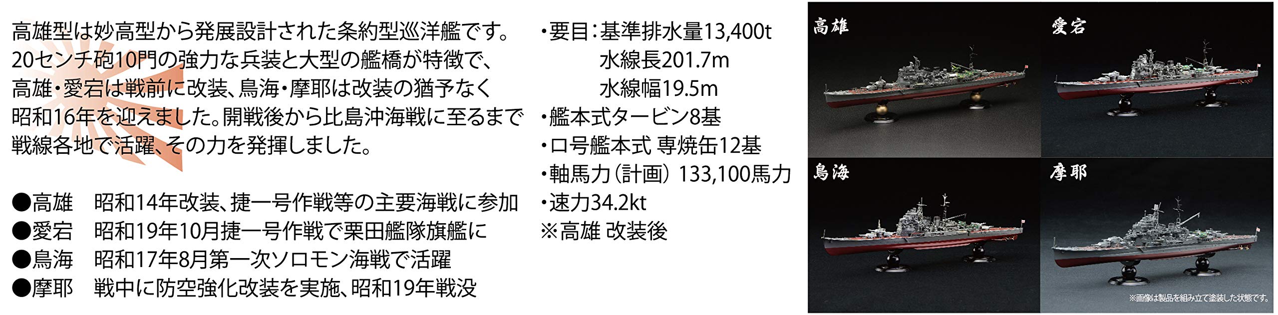 Fujimi Ijn Heavy Cruiser Chokai Special Version w/Bottom Of Ship Base Japanese Ship Model- Japan Figure Store - #1 Bring To You The Best Japanese Goods