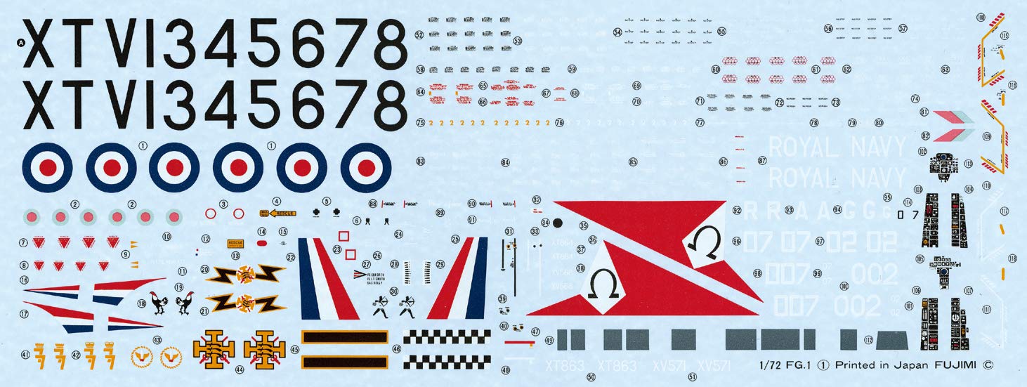 FUJIMI F59 British Phantom Ii Fg.1 Silver Jubilee Royal Navy 1/72 Kit- Japan Figure Store - #1 Bring To You The Best Japanese Goods
