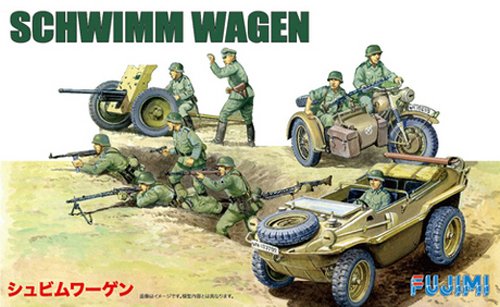 FUJIMI Swa16 Special World Armor Schwimm Wagen 1/76 Scale Kit- Japan Figure Store - #1 Bring To You The Best Japanese Goods