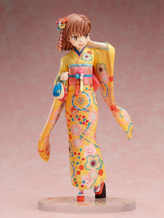 Furyu To Aru Kagaku No Railgun T Misaka Mikoto Furisode 1/7 Scale Pvc Pre-Painted Complete Figure Amu-Fnx259- Japan Figure Store - #1 Bring To You The Best Japanese Goods