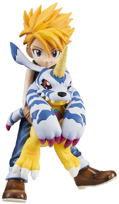 Megahouse Japan Gem Series Digimon Adventure Yamato Ishida & Gabumon Pvc Figure 105Mm (Resale)- Japan Figure Store - #1 Bring To You The Best Japanese Goods