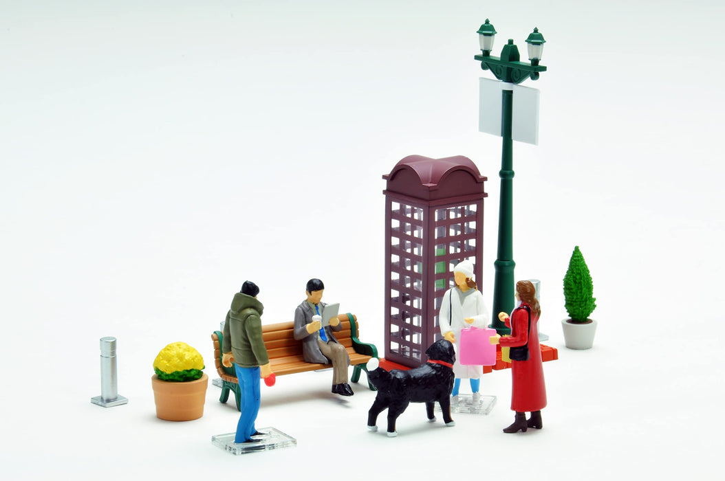 Tomytec Geocolle 64 1/64 Car Snap Holiday Street ABS/PVC Doll Set 319061- Japan Figure Store - #1 Bring To You The Best Japanese Goods