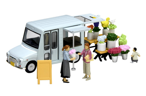 Tomytec Geocolle 64 Car Snap 17A Flower Shop Abs/Pvc Doll Set with Die-Cast Mini Car- Japan Figure Store - #1 Bring To You The Best Japanese Goods