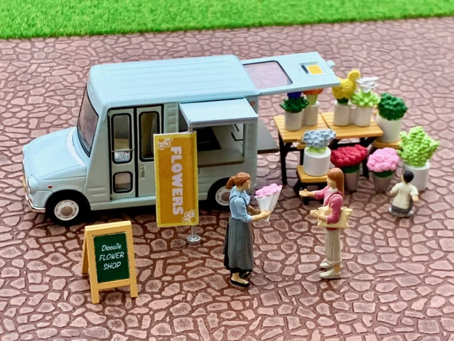 Tomytec Geocolle 64 Car Snap 17A Flower Shop Abs/Pvc Doll Set with Die-Cast Mini Car- Japan Figure Store - #1 Bring To You The Best Japanese Goods