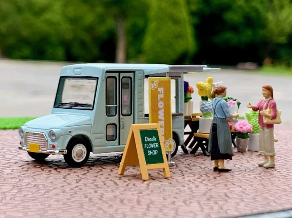 Tomytec Geocolle 64 Car Snap 17A Flower Shop Abs/Pvc Doll Set with Die-Cast Mini Car- Japan Figure Store - #1 Bring To You The Best Japanese Goods