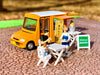 Tomytec Geocolle 64 Painted Dolls & Mini Car Set Partially Assembled 1/64# Car Snap 18A Bakery- Japan Figure Store - #1 Bring To You The Best Japanese Goods