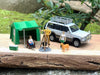 Tomytec Geocolle64 1/64 Mini Car Set - Mitsubishi Pajero Mid Roof Wide VR with Accessories- Japan Figure Store - #1 Bring To You The Best Japanese Goods