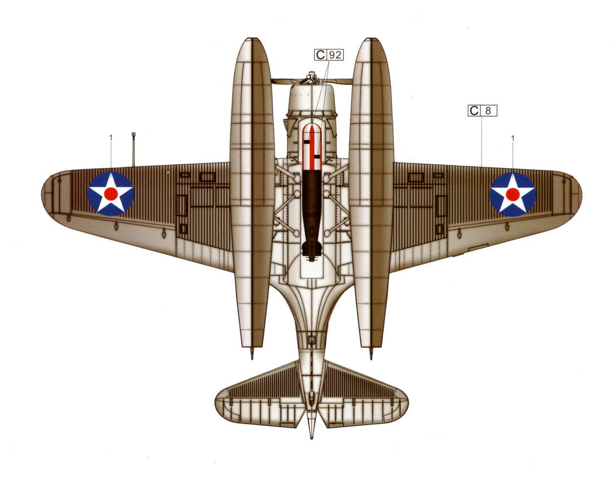 GREAT WALL HOBBY 1/48 Wwii Us Navy Tbd-1A Devastator Floatplane Plastic Model- Japan Figure Store - #1 Bring To You The Best Japanese Goods