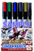 GSI CREOS Mr.Hobby Gms121 Gundam Metallic Marker Set 6 Pen- Japan Figure Store - #1 Bring To You The Best Japanese Goods