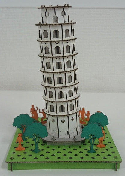 HACOMO Pusupusu Paper Craft Torre Di Pisa- Japan Figure Store - #1 Bring To You The Best Japanese Goods