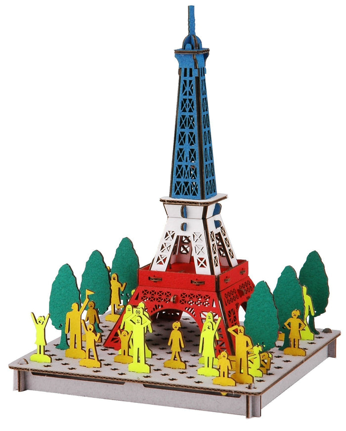 HACOMO Pusupusu Paper Craft Paris Tower Tricolor- Japan Figure Store - #1 Bring To You The Best Japanese Goods